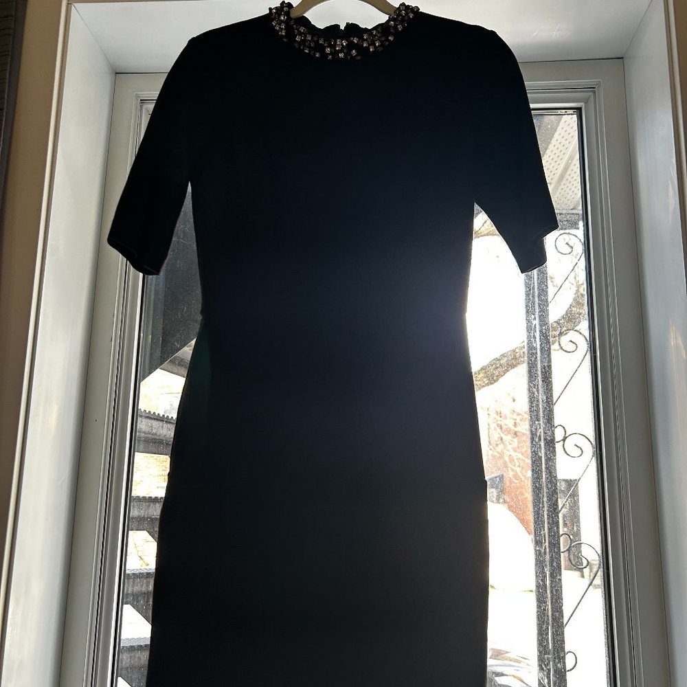 TED BAKER Rhinestone collar dress